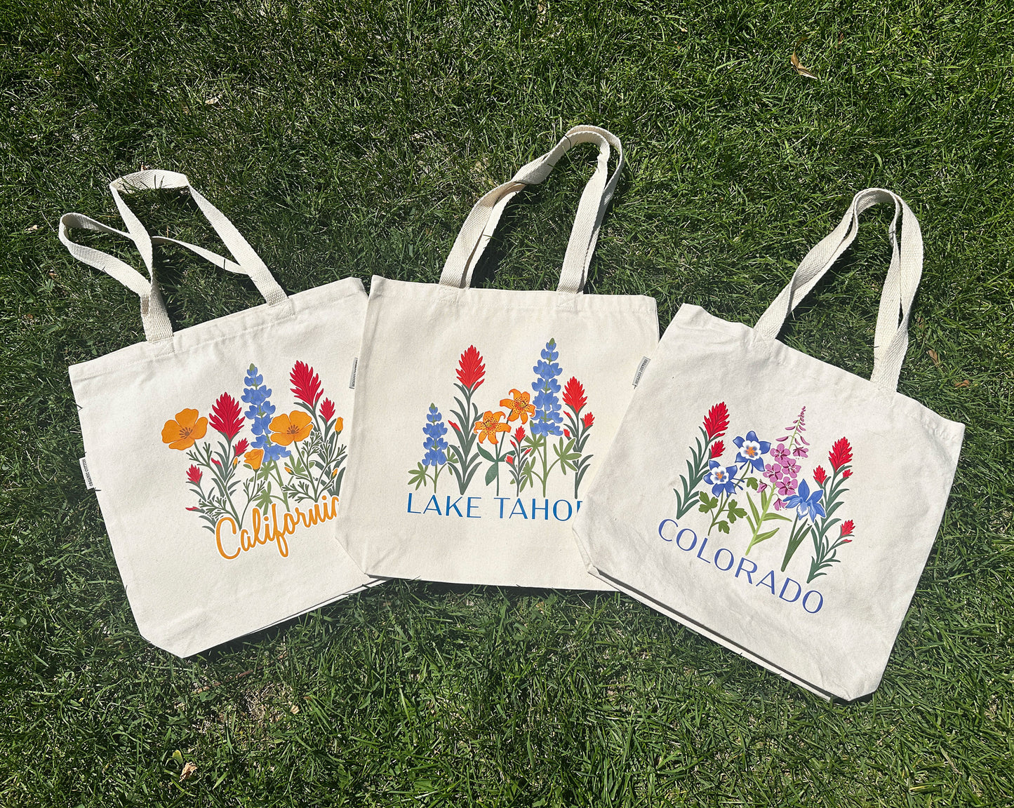 California Wildflower Tote Bag