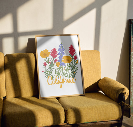 California Wildflower Poster