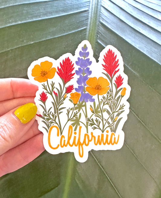 California State Wildflower Vinyl Sticker