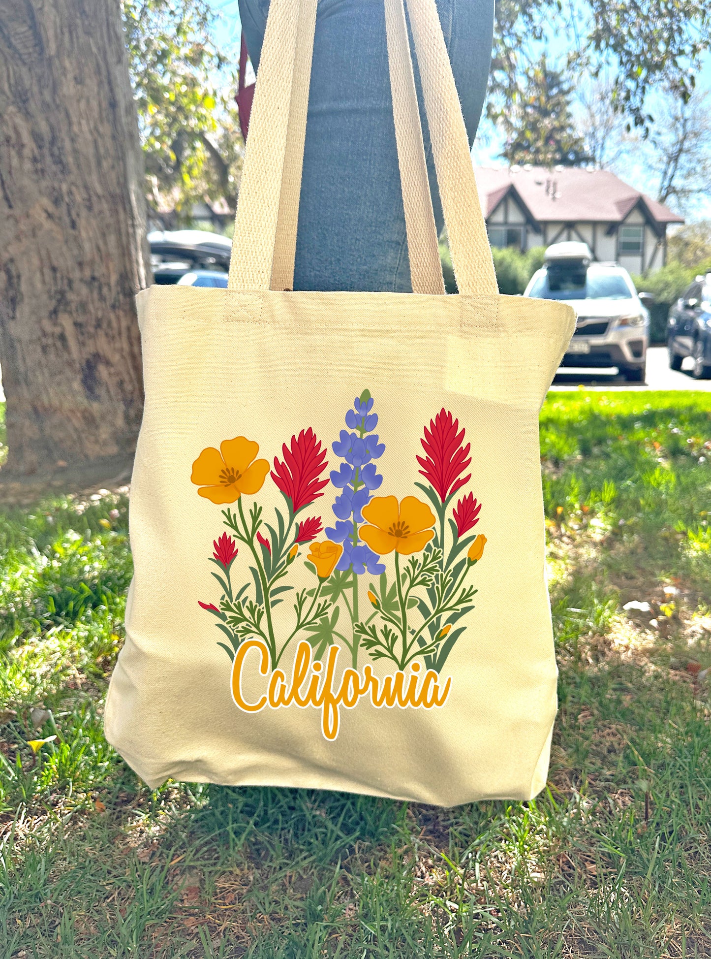 California Wildflower Tote Bag