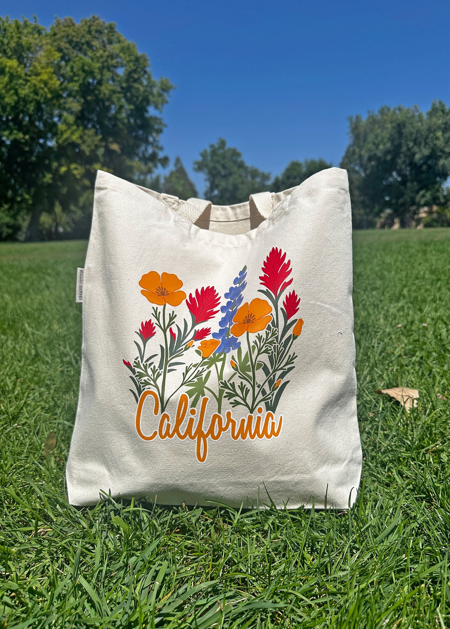 California Wildflower Tote Bag