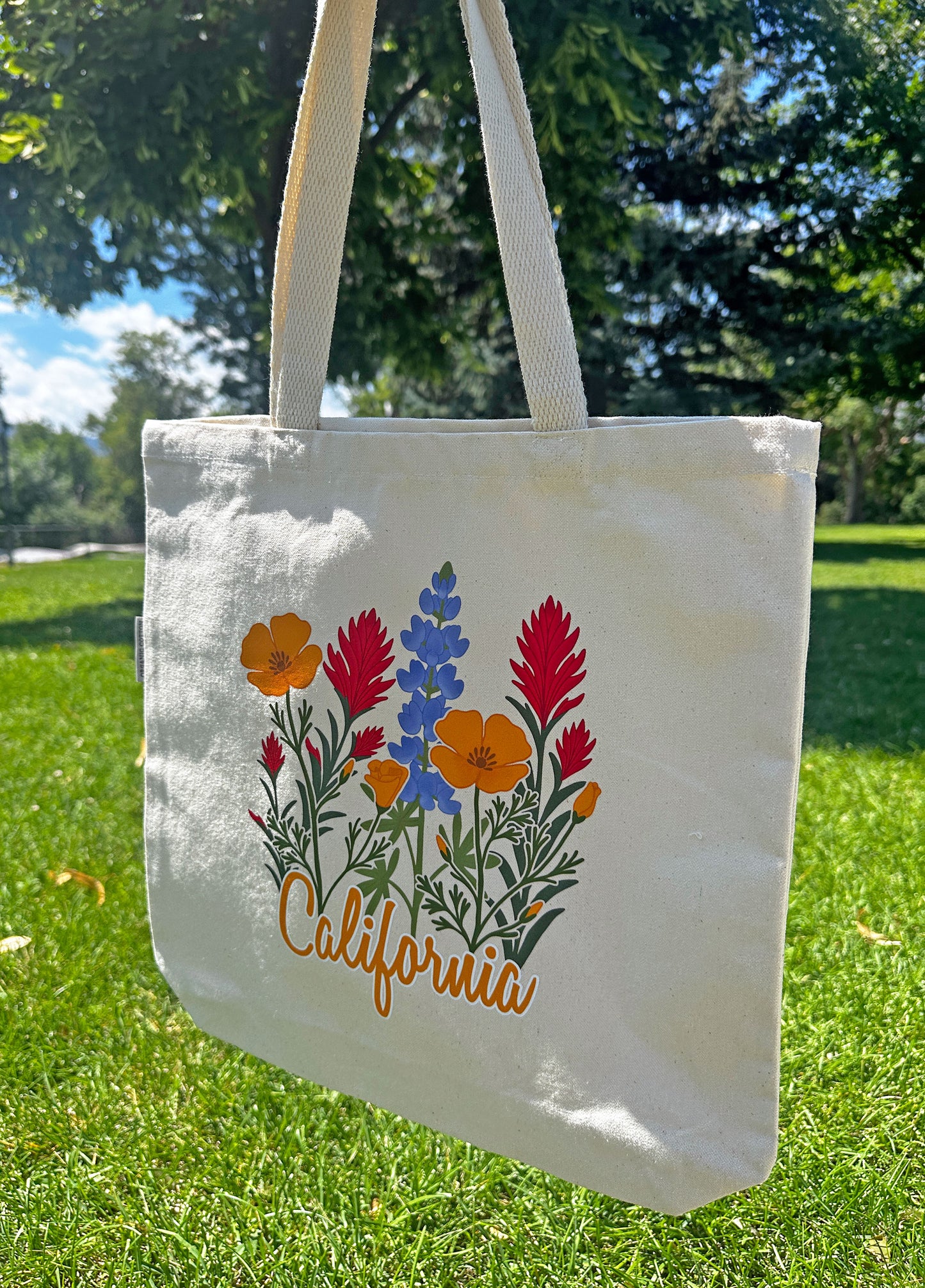 California Wildflower Tote Bag