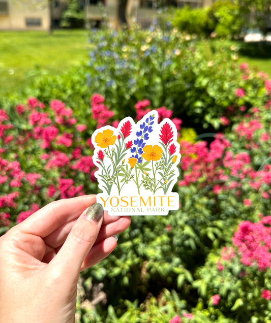 Yosemite Wildflower Vinyl Sticker