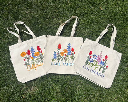 California Wildflower Tote Bag