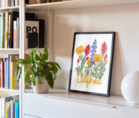 California Wildflower Poster
