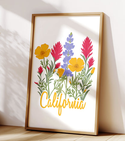 California Wildflower Poster