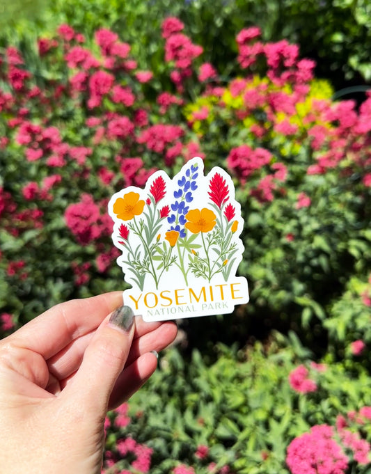 Yosemite Wildflower Vinyl Sticker