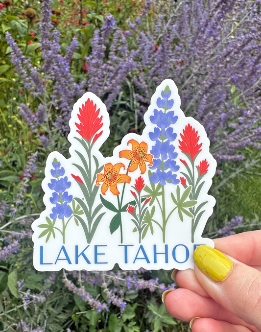 Lake Tahoe Wildflower Vinyl Sticker