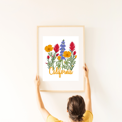 California Wildflower Poster