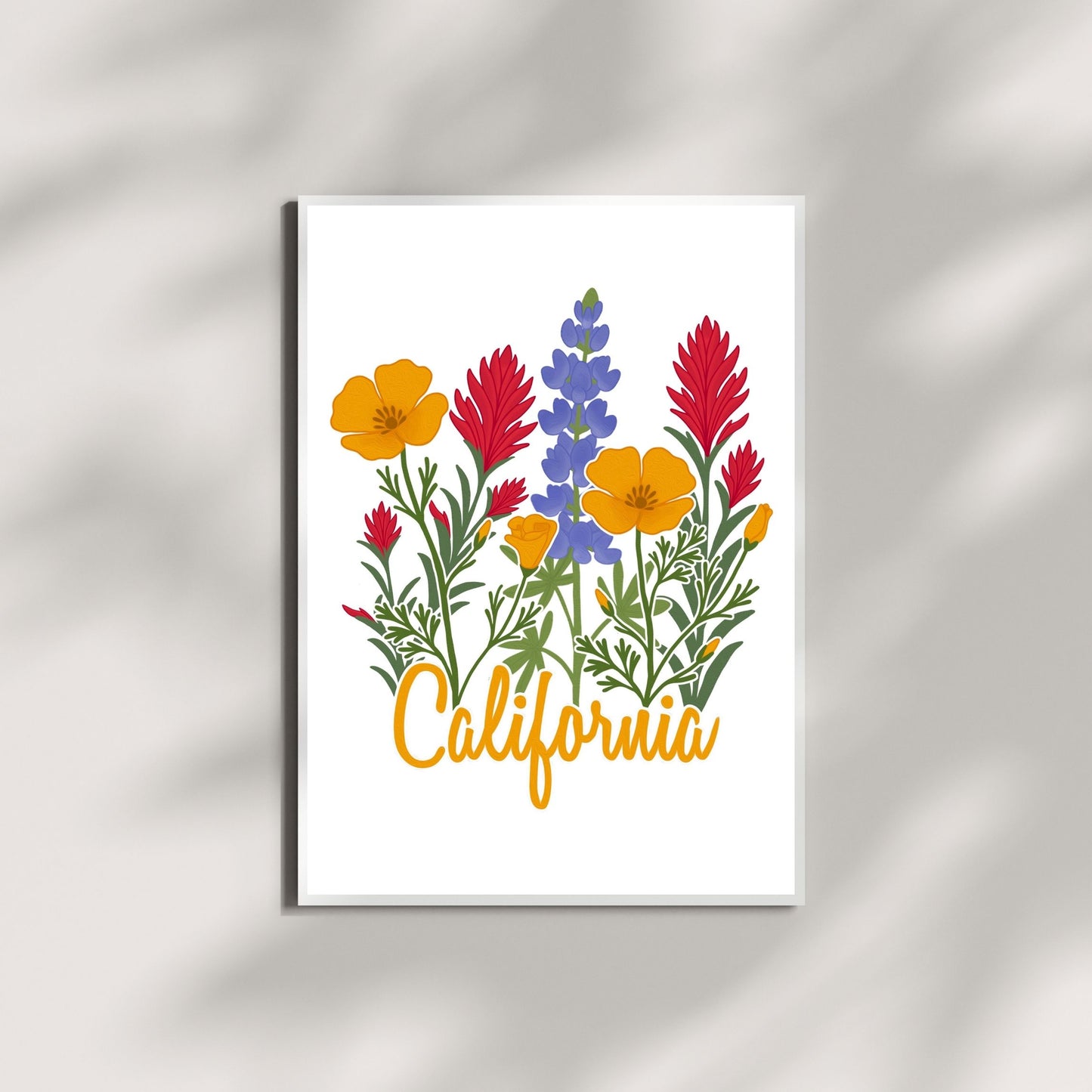 California Wildflower Poster