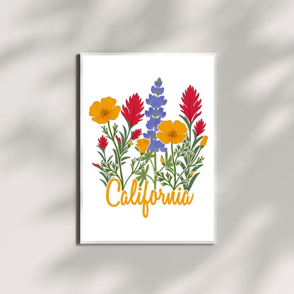 California Wildflower Poster